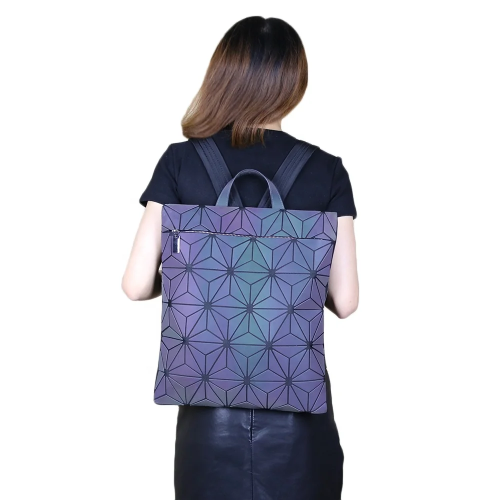 

Geometric Luminous Custom Backpack Teenager Made In China
