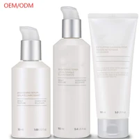 

OEM origin toner serum cleanser foam korean skin care set whitening organic