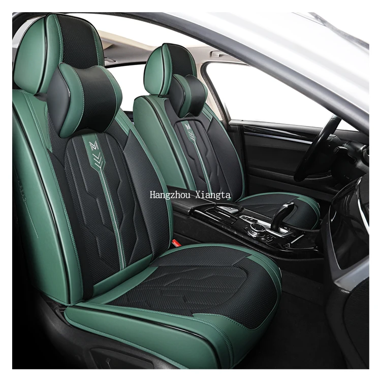 

Universal Luxury 5D 9D Car Seat Covers Four Seasons Leather Fashion Design Custom Car Seat Cover Full Five Seats