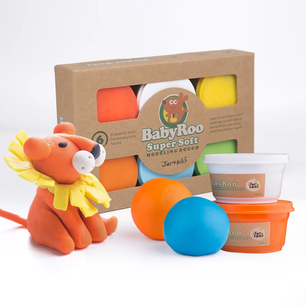 

Jarmelo Modeling Dough-6 Colors For Kids playdough tool toys set Modeling Dough Bulk