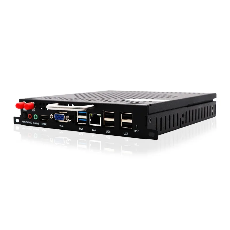 S-BLUE OEM/ODM Mini PC Desktop Computer OPS Mini PC  Intel celeron  j1900 12v  with win7/8 Linux os
