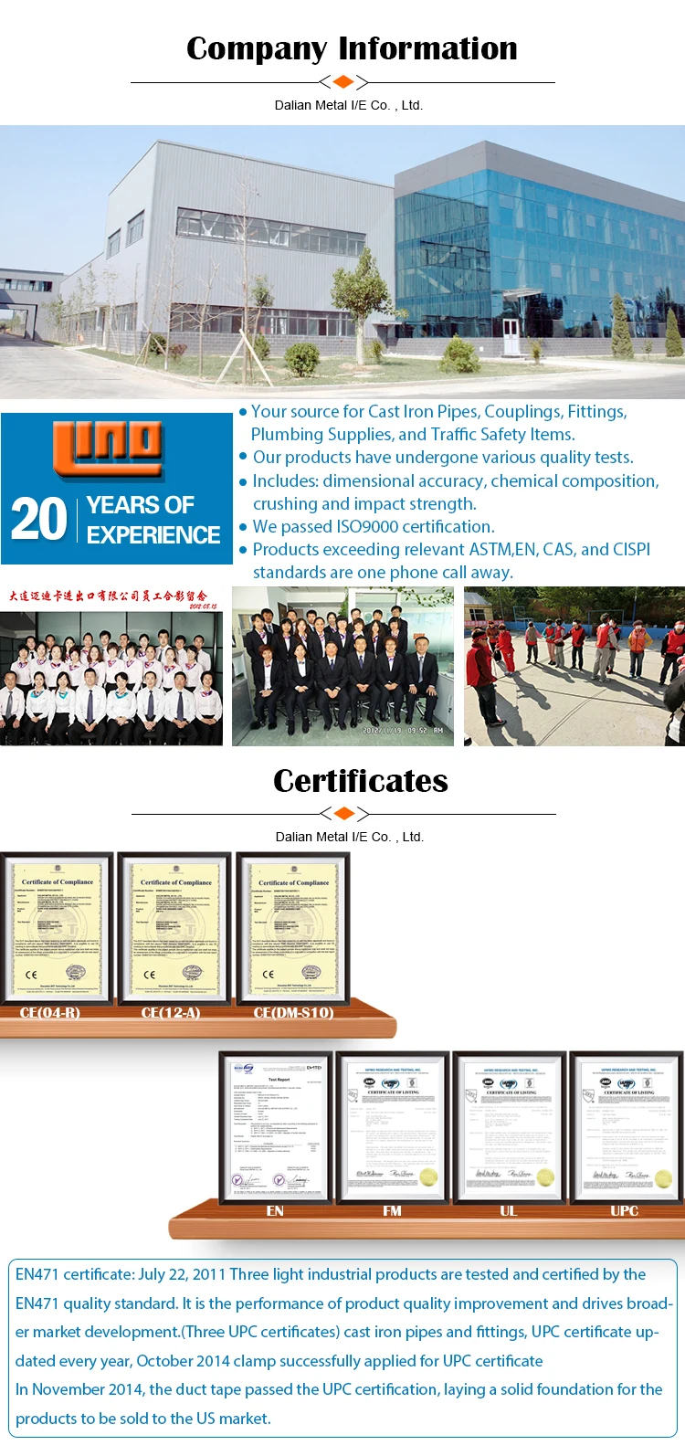 Epoxy Coated Cast Iron Pipe Harga Besi Pipa 6 Meter Demir Kare Boru