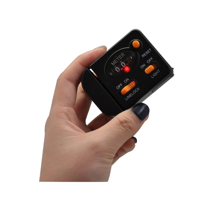 

Portable Fishing line counter fishing tackles depth line counter, Orange