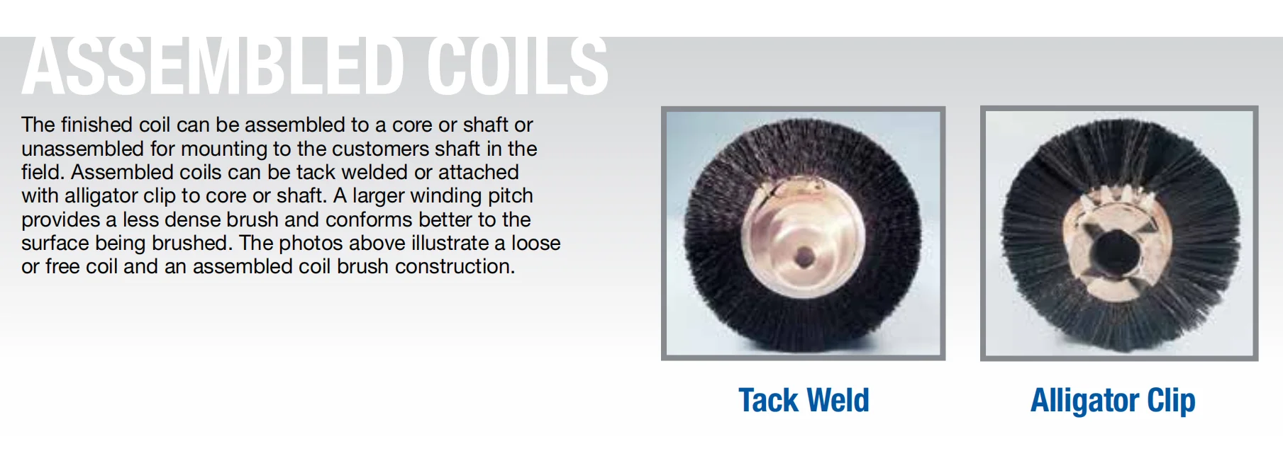 Ritong Manufacturer Customized Industrial Brushes Internal Spiral Brush