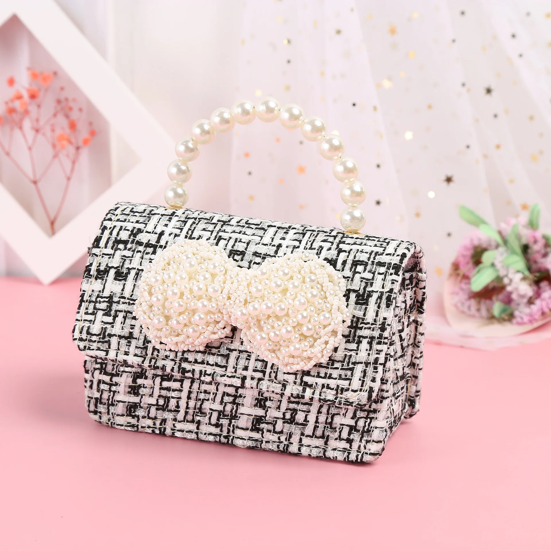 

Fashion 2021 summer bow kids designer purses and handbags little girls mini flap bags handbag pink gifts