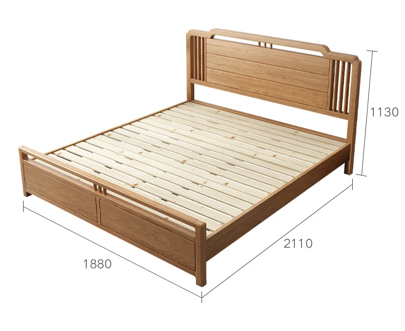 product-Solid stable woodenbed With Movable Drawers Bedroom Furniture-BoomDear Wood-img-2