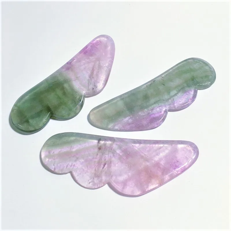 

Online shop gua sha fluorite massage tool polished healing crystals guastone