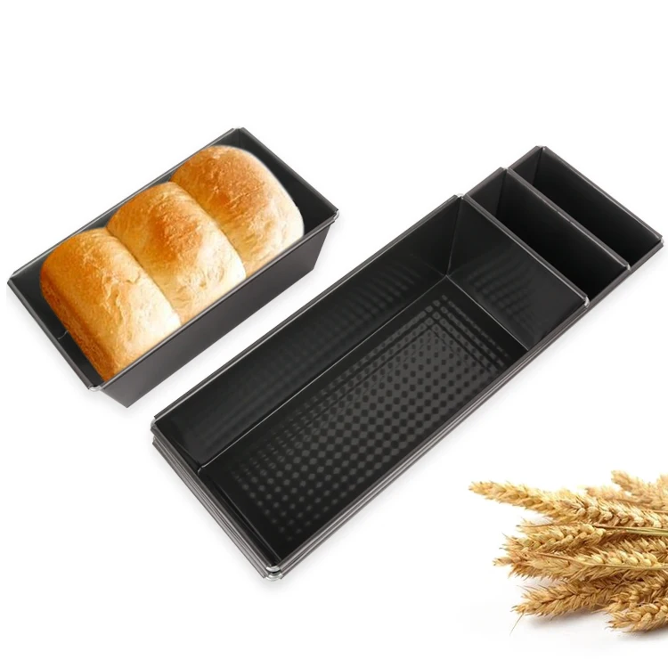

CHEFMADE Non Stick Bakeware Baking Toast Box Carbon Steel Corrugated Pullman Long Bread Loaf Pan
