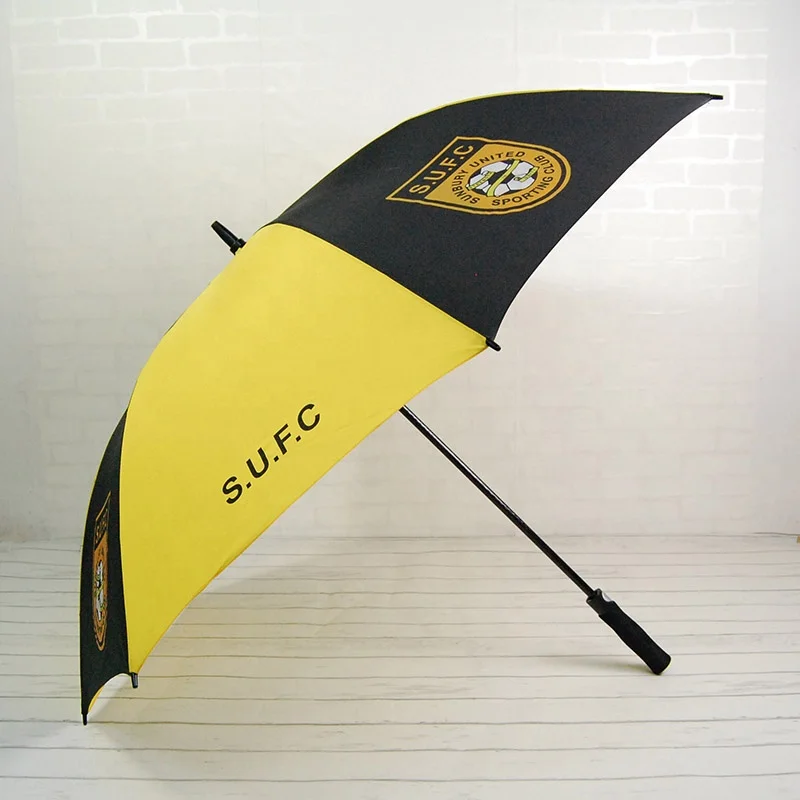 

Advertising Custom umbrella with logo print Golf Umbrella With eva handle Windproof Long Shaft wholesale umbrella for sale