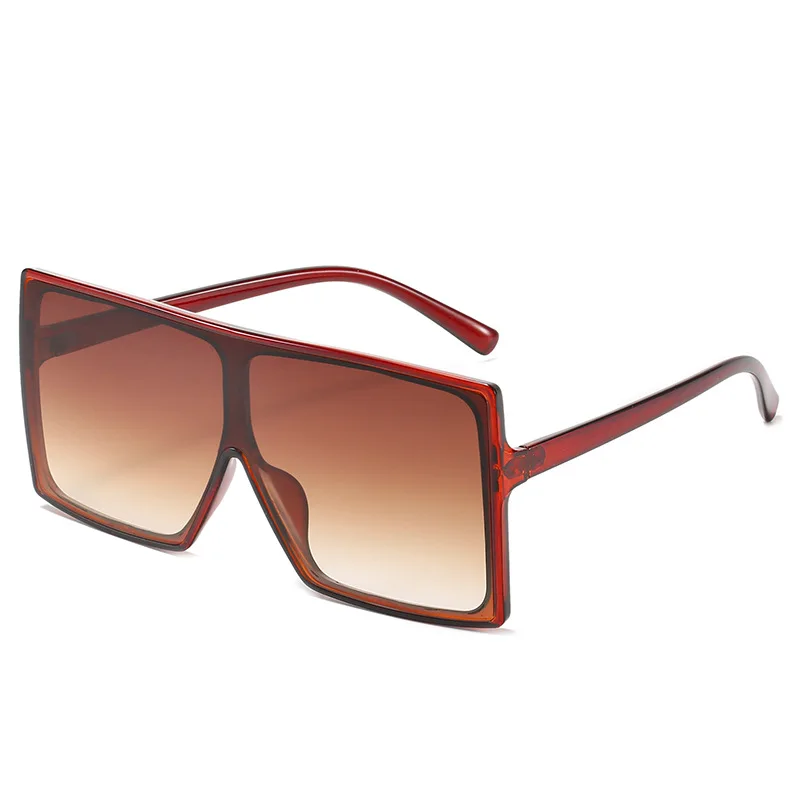 

2021 Big Square Oversized Glasses gradient color personality shades sunglasses for women