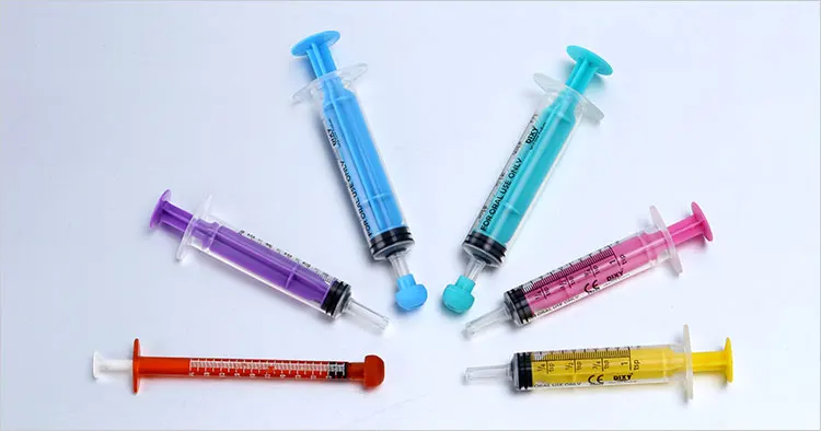 oral-syringe-set-c 1ml 3ml 5ml 10ml 20ml 30ml  Blue Plastic Baby Oral Jello Shot Syringes with Tip