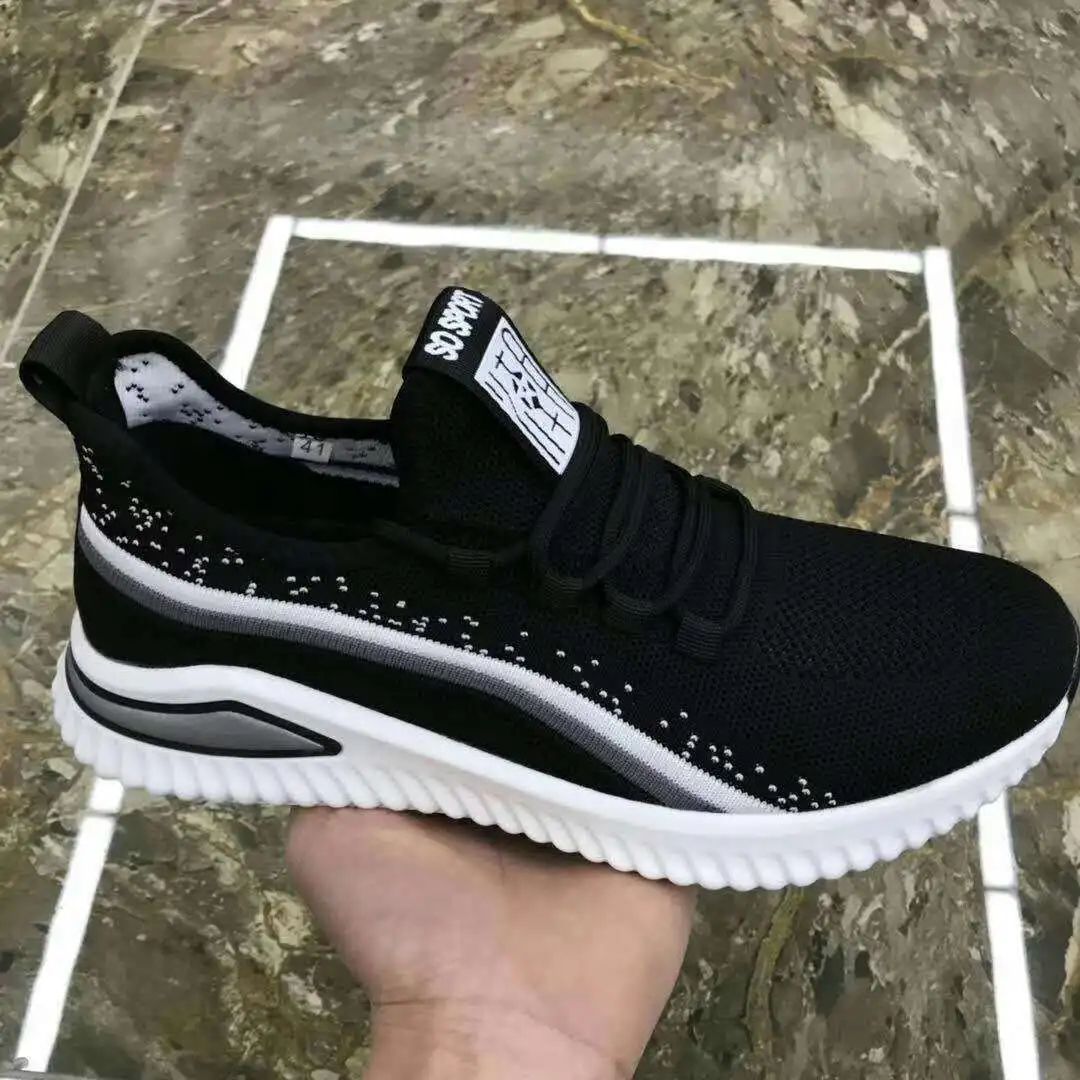

Knitted Fabric Sport Shoes Upper Material Sports Shoes For Men Sport Casual, 3 colors