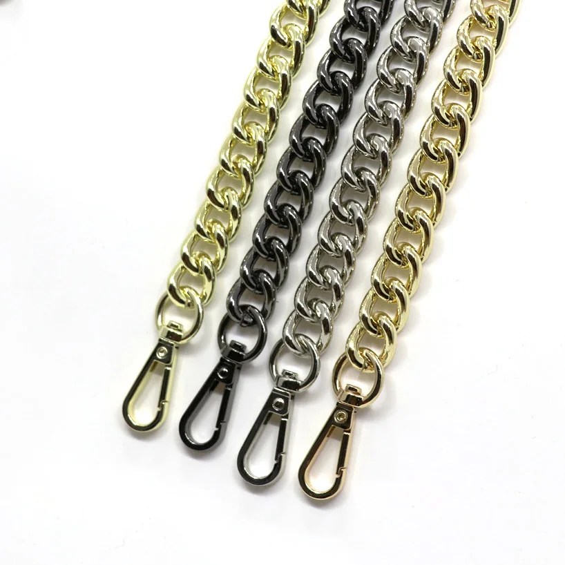 

Meetee B-C121 High-end Non-fading All-match One-shoulder Messenger Handbag Strap Aluminum Bag Chain