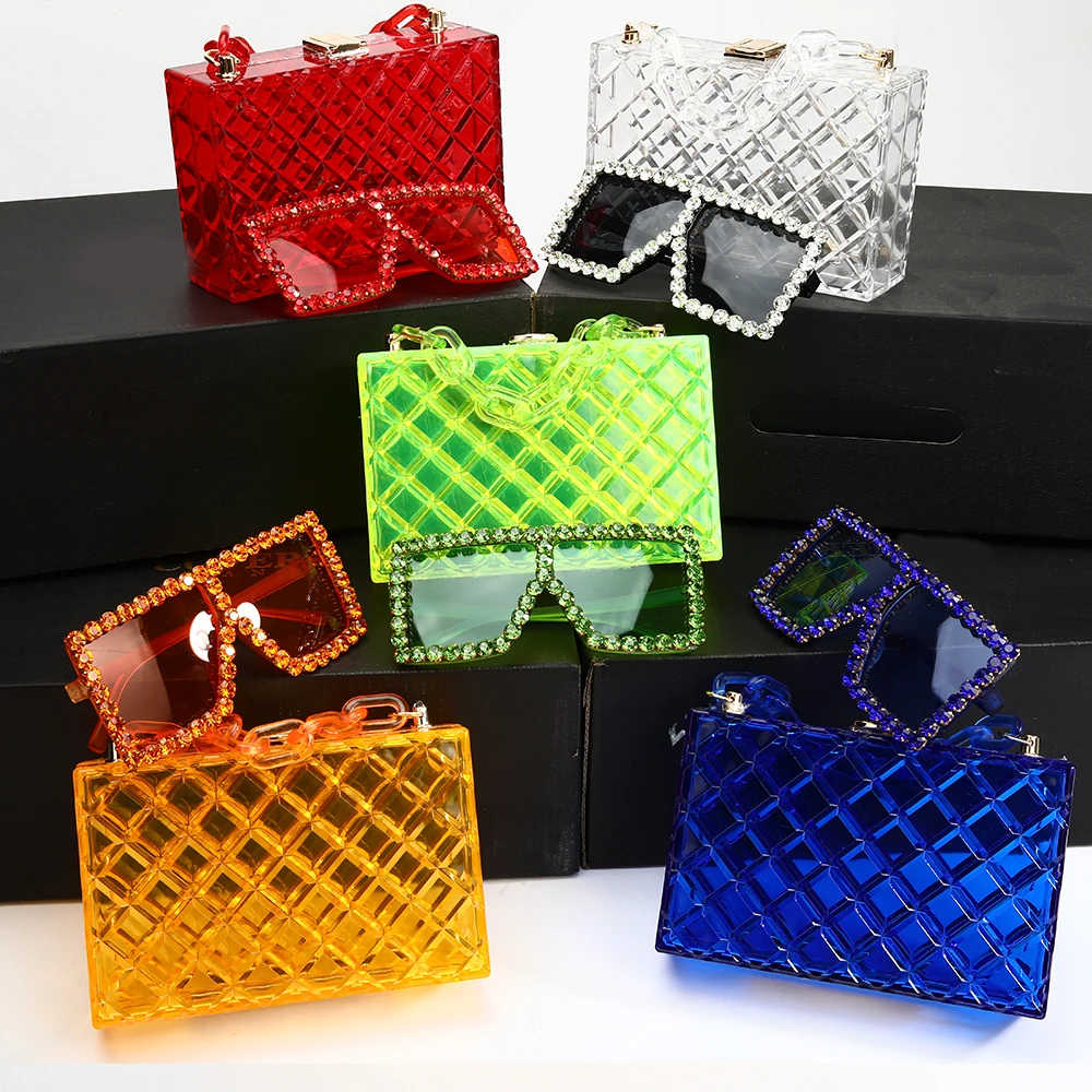 

purses for women 2022 handbags matching purse and glasses set bulks of women sunglasses and purse set, Customizable
