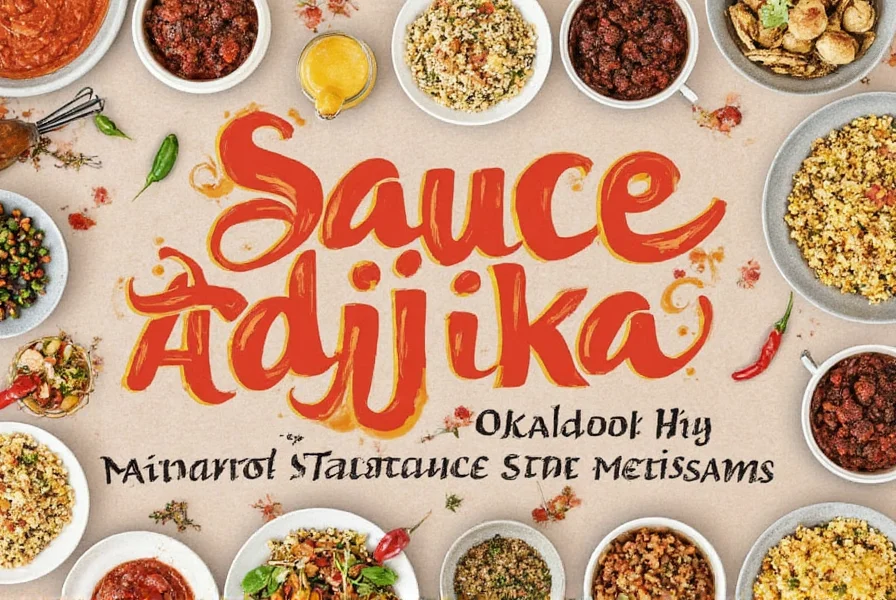 Plate with Sauce Adjika