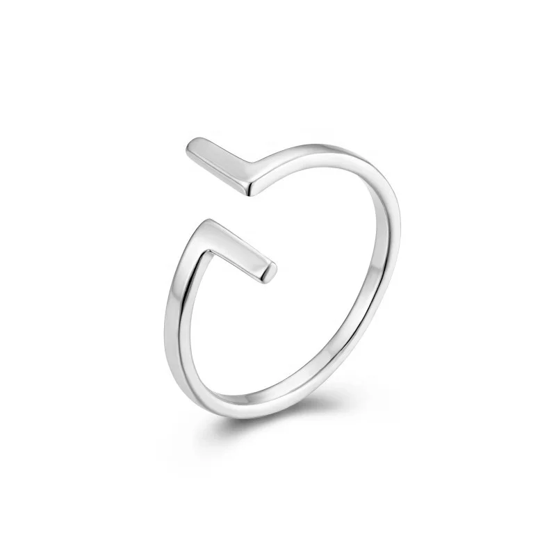 

Loftily Custom Design  Size Opening Ring Fine Jewelry 925 Sterling Silver Ring Designs For Girl