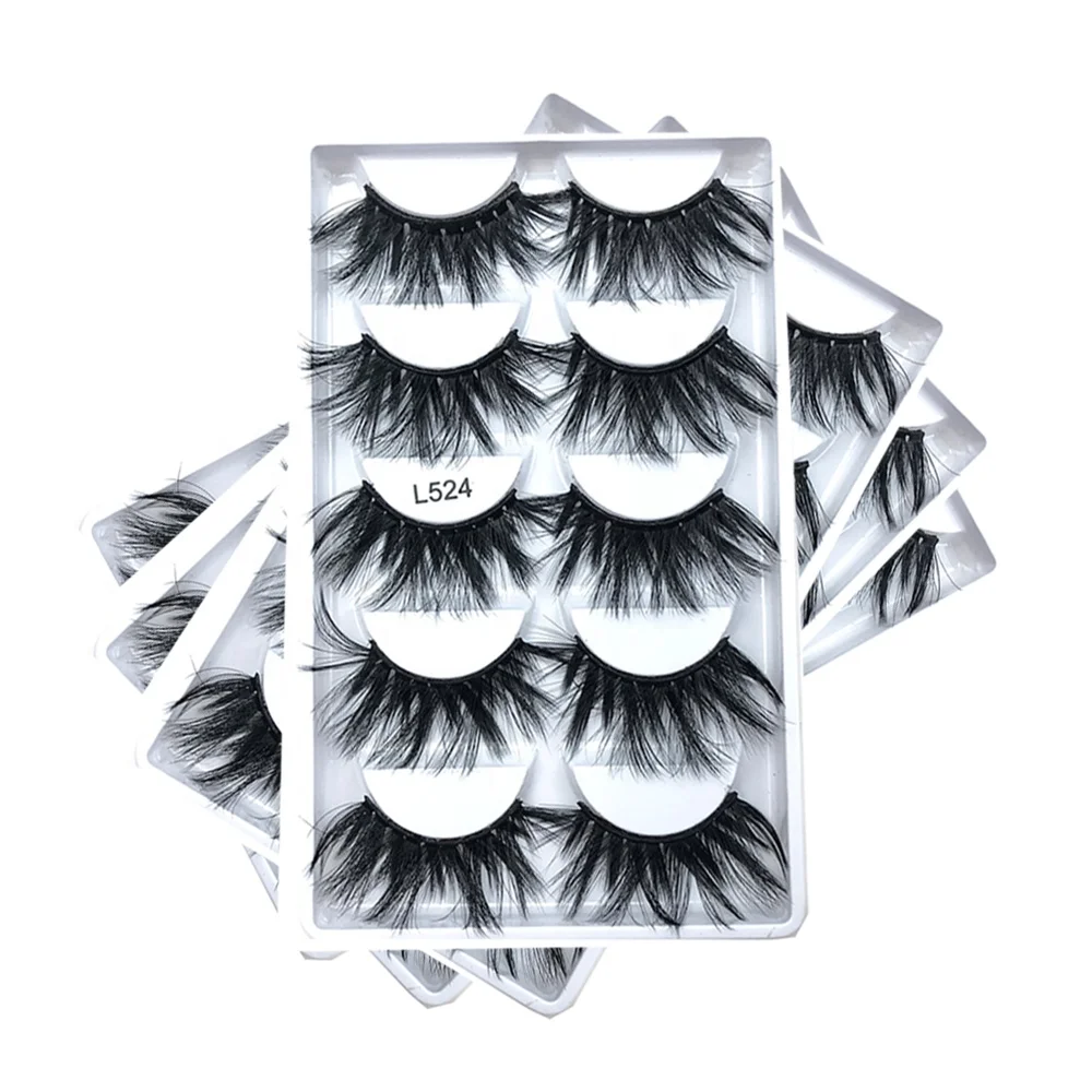 

Manufacturer Wholesale Fluffy Vegan 25mm Eyelashes Brand Customized Boxes wholesale Full Strip Faux Mink Eyelashes, Black