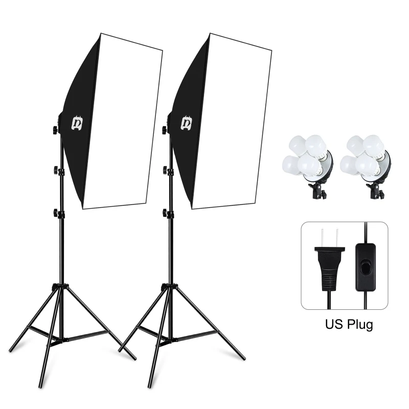 

Factory Price PULUZ Softbox Lighting Kit 2 PCS 50x70cm Professional Photo Studio Photography Light Equipment