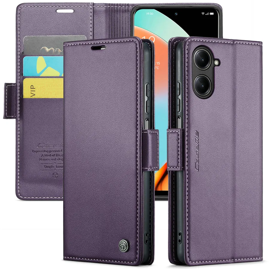 

2023 CaseMe Luxury Design for OPPO Reno 10 5G Credit Card Case Women Pouch RFID Magnetic Wallet Cover for OPPO Reno 10 Pro 5G