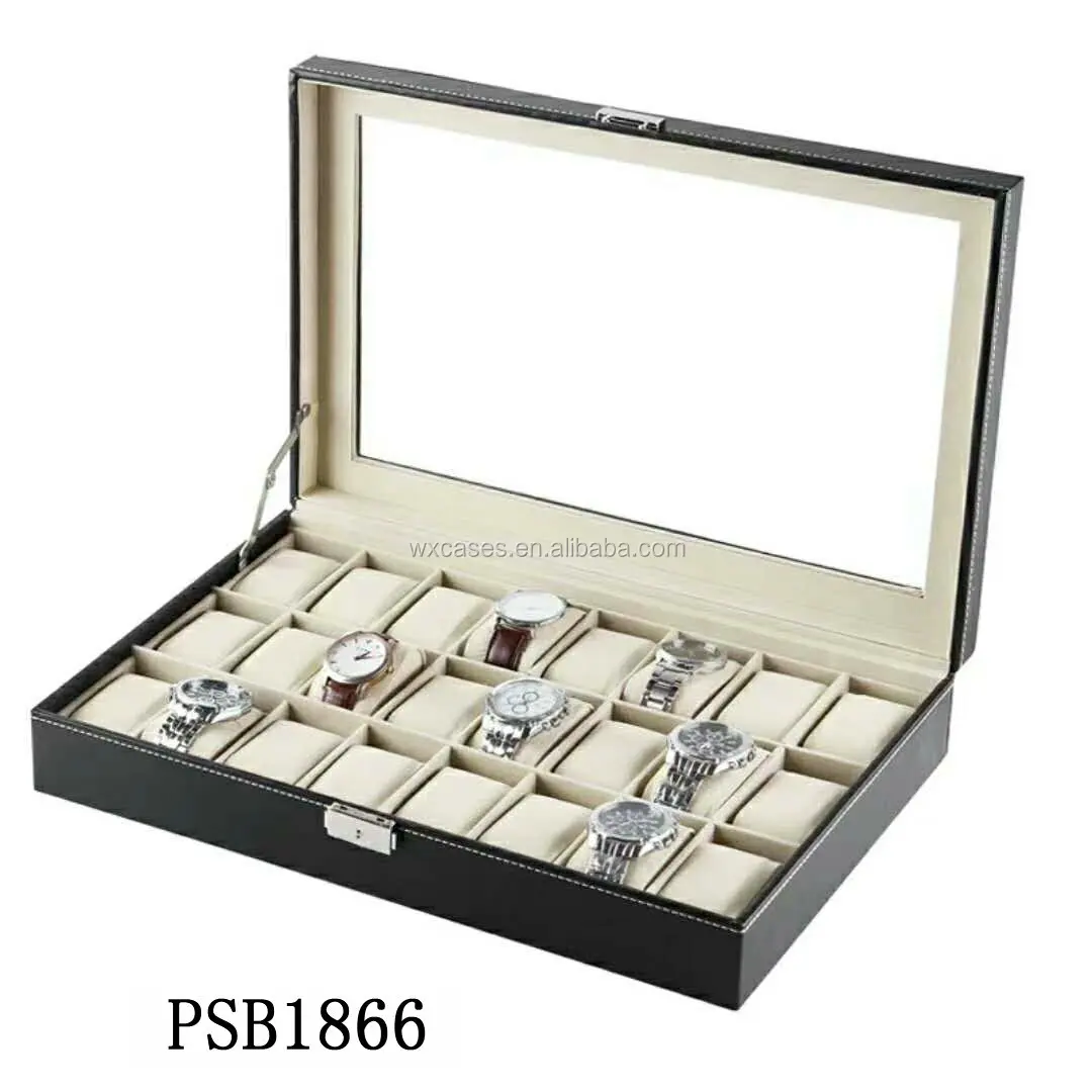 Professional Aluminum Watch Display Case Box With Different Color
