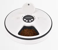 

Automatic pet feeder time adjustable 6 meals 6 grilles cat dog electric food dispenser