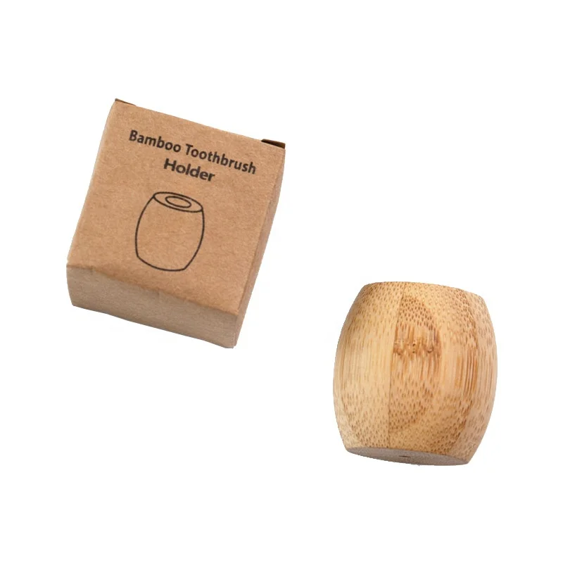 

Myoung Customized Eco-friendly Biodegradable Bamboo Toothbrush Holder, Brown