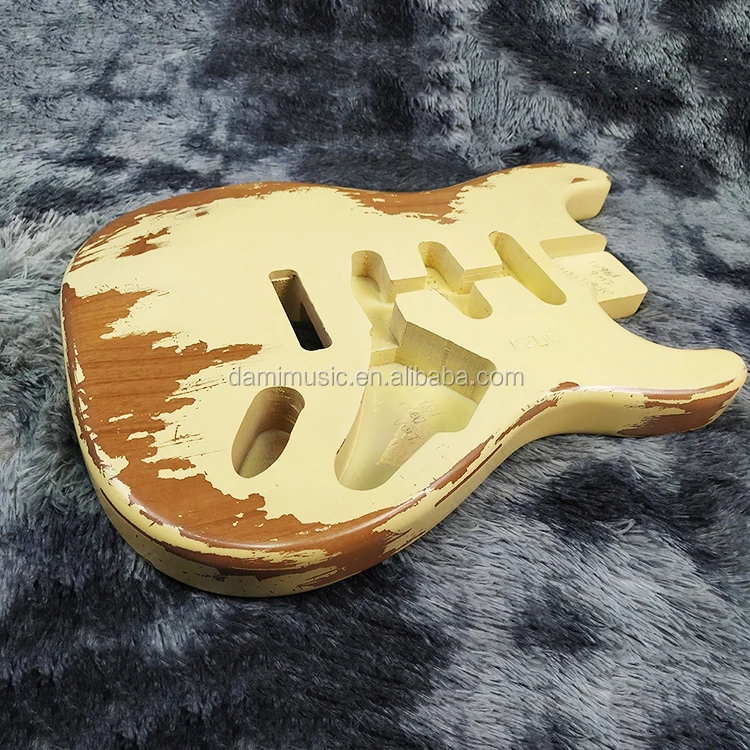 Custom Basswood Electric Guitar Body Relic Vintage St Guitar Body For