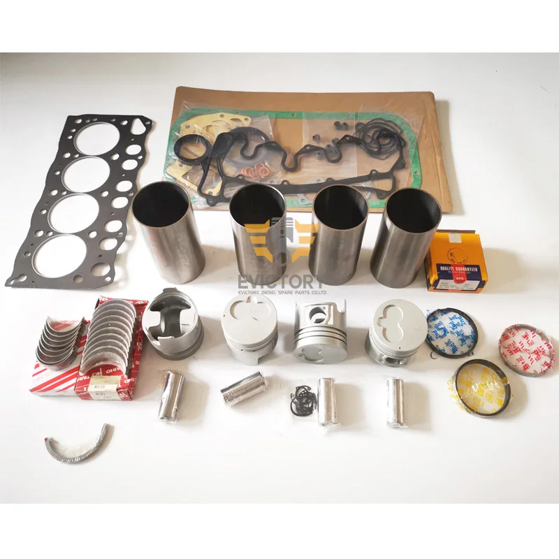 

For ISUZU excavator spare parts 4LC1 rebuild kit piston ring cylinder liner head gasekt bearing