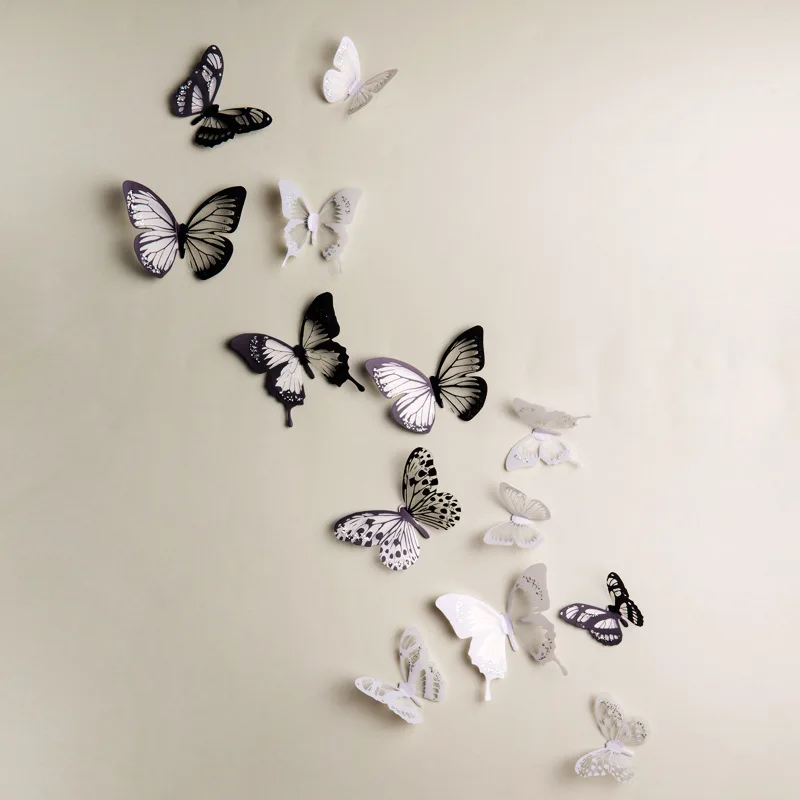 

2021 Black And White 3d Wall Sticker for Kids Room Wall Decals Home Decoration