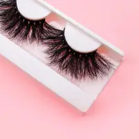 

Dramatic and fluffy lash long length 3D 25mm strips mink eyelash private label vendor