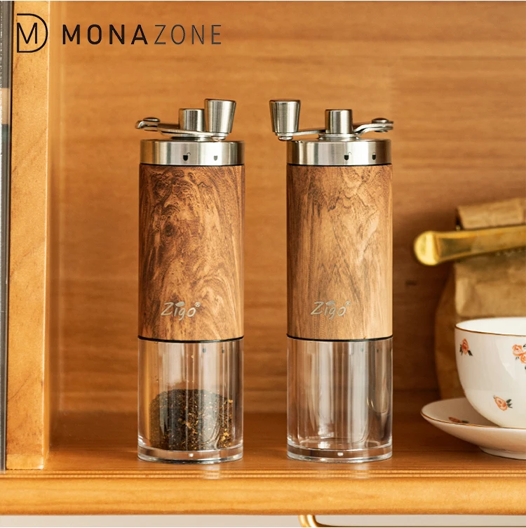 

MONAZONE Manual Coffee Grinder Portable Coffee Bean Grinder Adjustable Spice Grinder