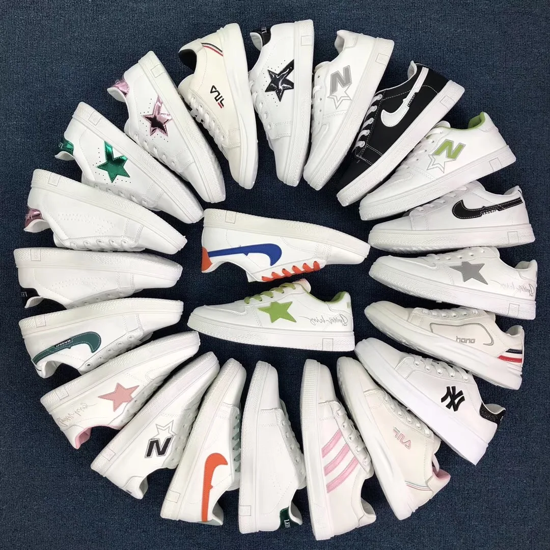 

Students Shoes Spring Summer White Casual Shoes Women Sneakers Soft Leather Shoes Female White Sneakers