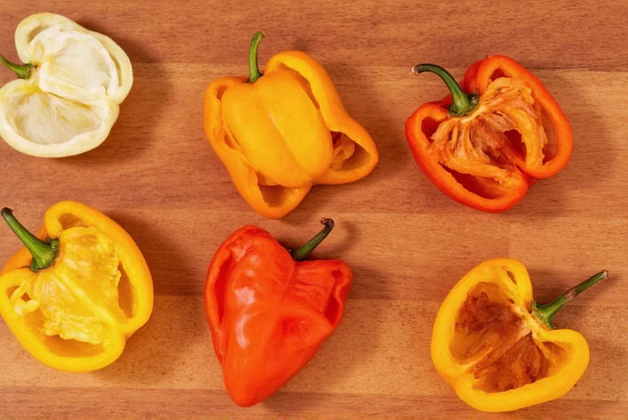 Finished dish showcasing dehydrated bell pepper ingredients