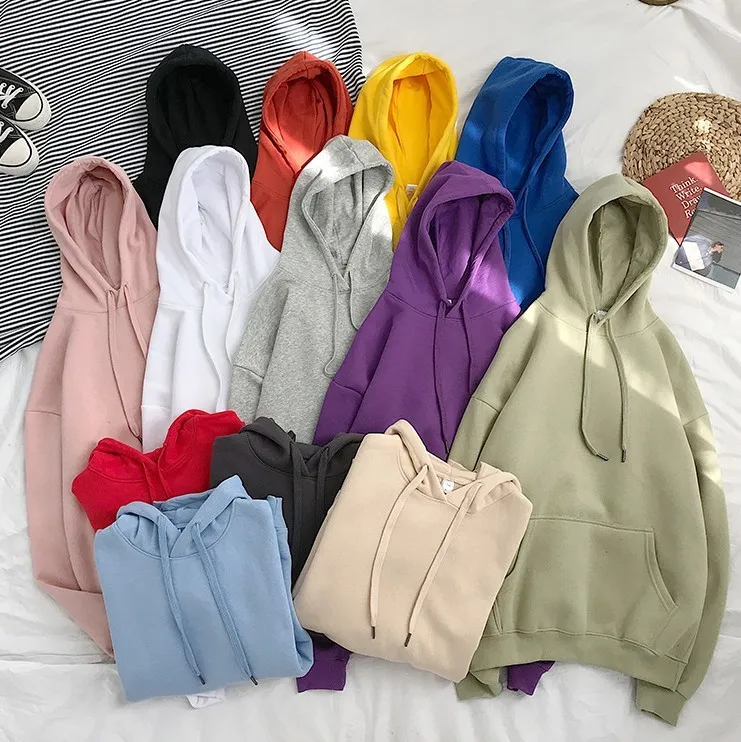 

Plain Hoodie Blank Oversized Pullover Men Hoodie, White, yellow, red, purple, black, pink, light blue,and so on