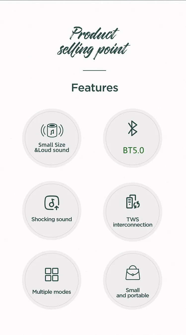 JOYROOM M09 mini speaker Support wireless bt connection TF card - ANKUX.COM