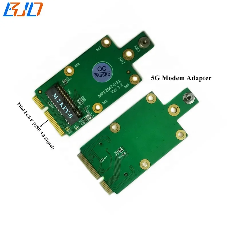 

5G LTE Modem Adapter M.2 NGFF Key-B to Mini PCI-E (USB 3.0 Signal) MPCIe Riser Card New Design