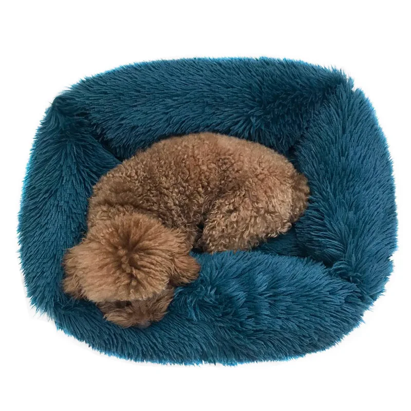 

New product square plush Dog Beds Cats Comfortable Warm Deep Sleep Pet Nest