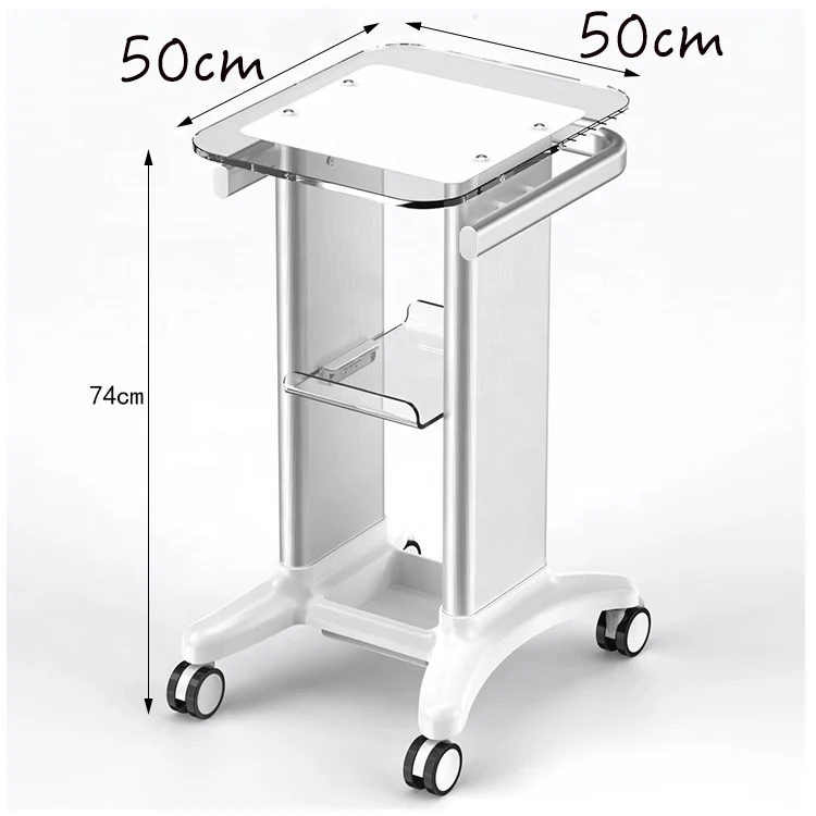 

free shipping 2021 monthly 3000 sets Spa Trolley Cart for Beauty Equipment Display, Transparent