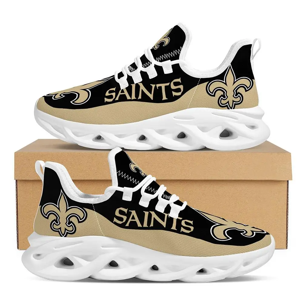 

Wholesale 1 MOQ Dropshipping Customized Printed Logo Football Team New Orleans Saints Sepatu Sneaker Women Mens Casual Shoes