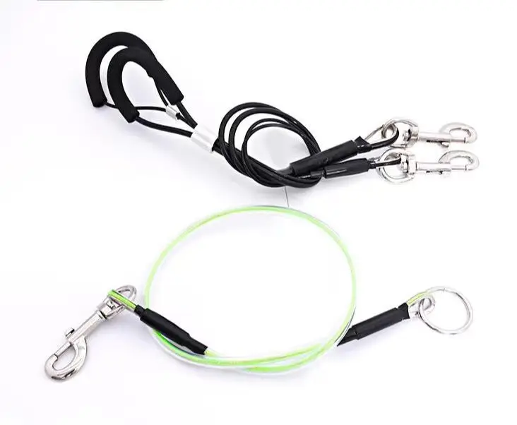 

pet leashes dog runner tie out cable stainless steel dog tie out cable
