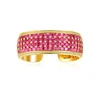 2019 New Design Artificial Red Ruby Cuff Bracelets For Women