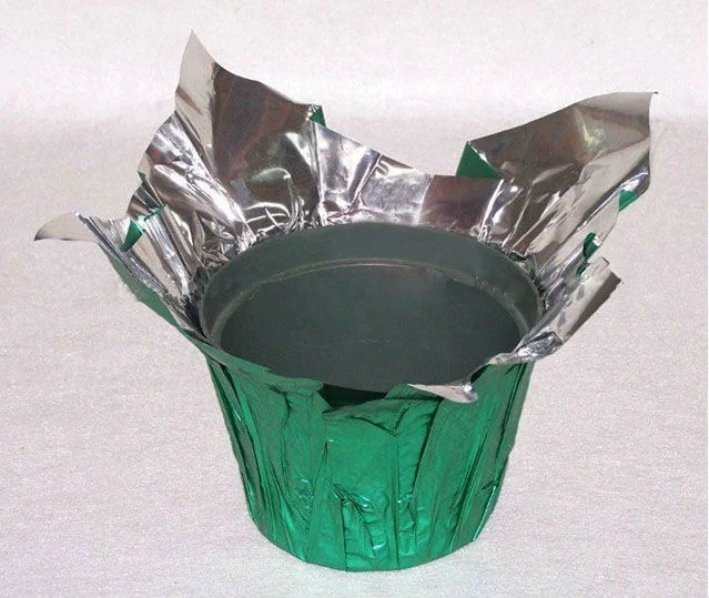 Plastic Decorative Metallic Pot Cover/pzg Pot Cover/wrapping Buy