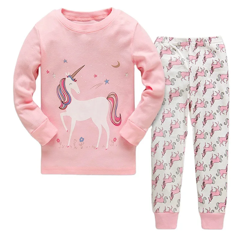 

Newest design bulk wholesale 100% cotton kids pajamas, knitting kids sleepwear for girls, As the picture
