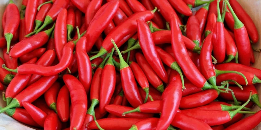 Different types of chilli plants growing outdoors