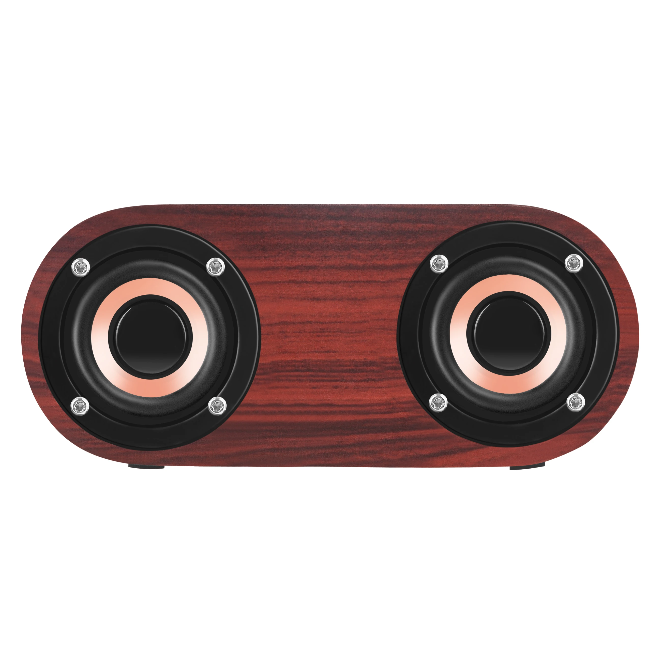

2021 new product discount high quality wooden bluetooth speaker suitable for office home theater sound box, Walnut grain , brown wood grain