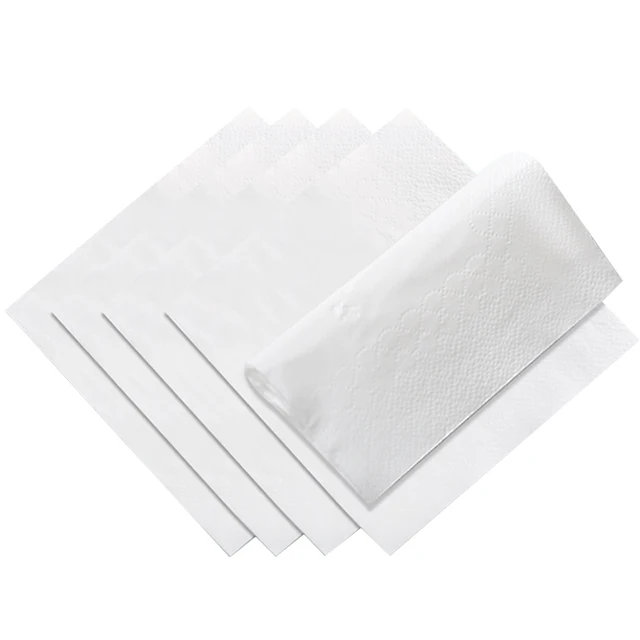 

WANHUA 2 Ply Toilet Paper Facial Tissue Beverage Napkins Hot Selling Cheap Printing Paper Napkins & Serviettes Dinner Napkins, Wihte