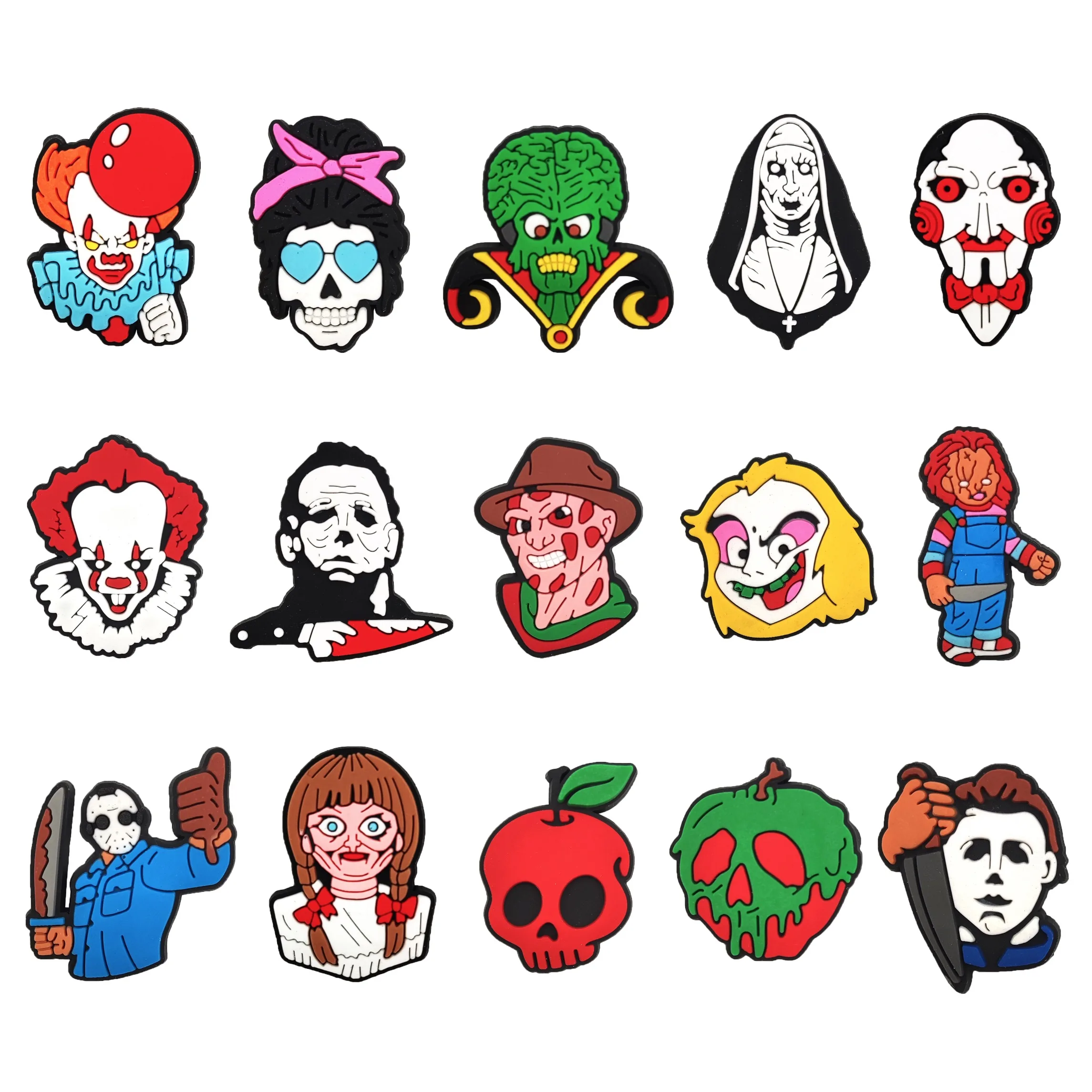 

2021 halloween new design croc charms PVC Shoe Charms Accessories halloween decorations for croc shoes, Picture