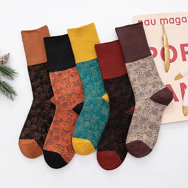 

2020 Autumn and Winter Thick Solid Color Cotton Socks Ladies Pile Socks