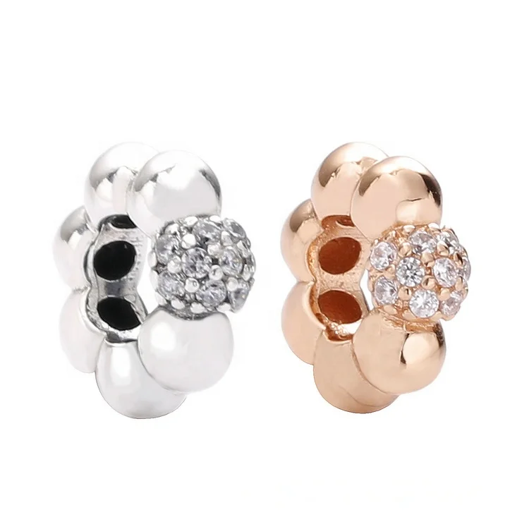 

Delicate gold rhinestone charms 925 sterling silver charms charm jewelry