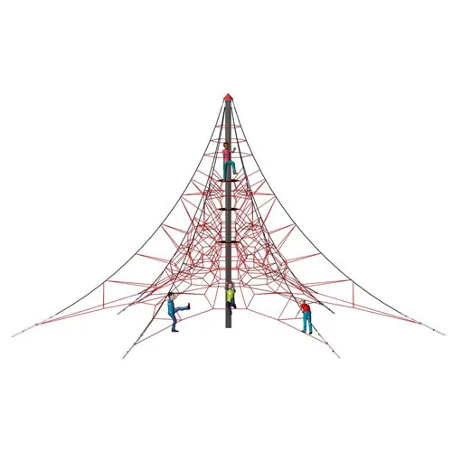 

Reinforced Rope Pyramid Net Playground Climbing Satety Net For Kids, Customized